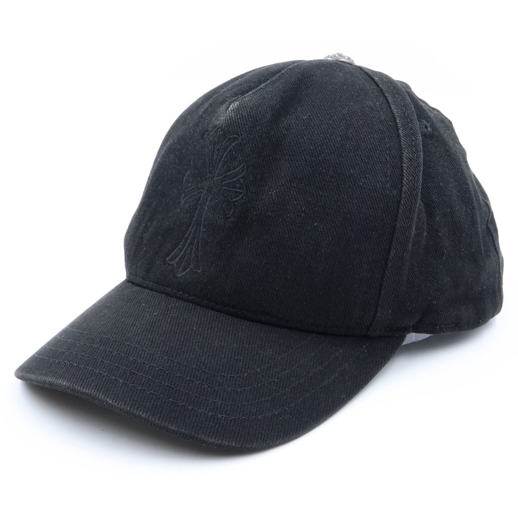 CHROME HEARTS(クロムハーツ) CHクロス デニムベースボールキャップ 帽子 ブラック