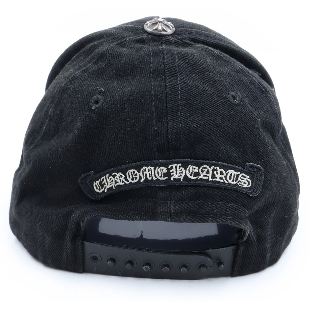 CHROME HEARTS(クロムハーツ) CHクロス デニムベースボールキャップ 帽子 ブラック