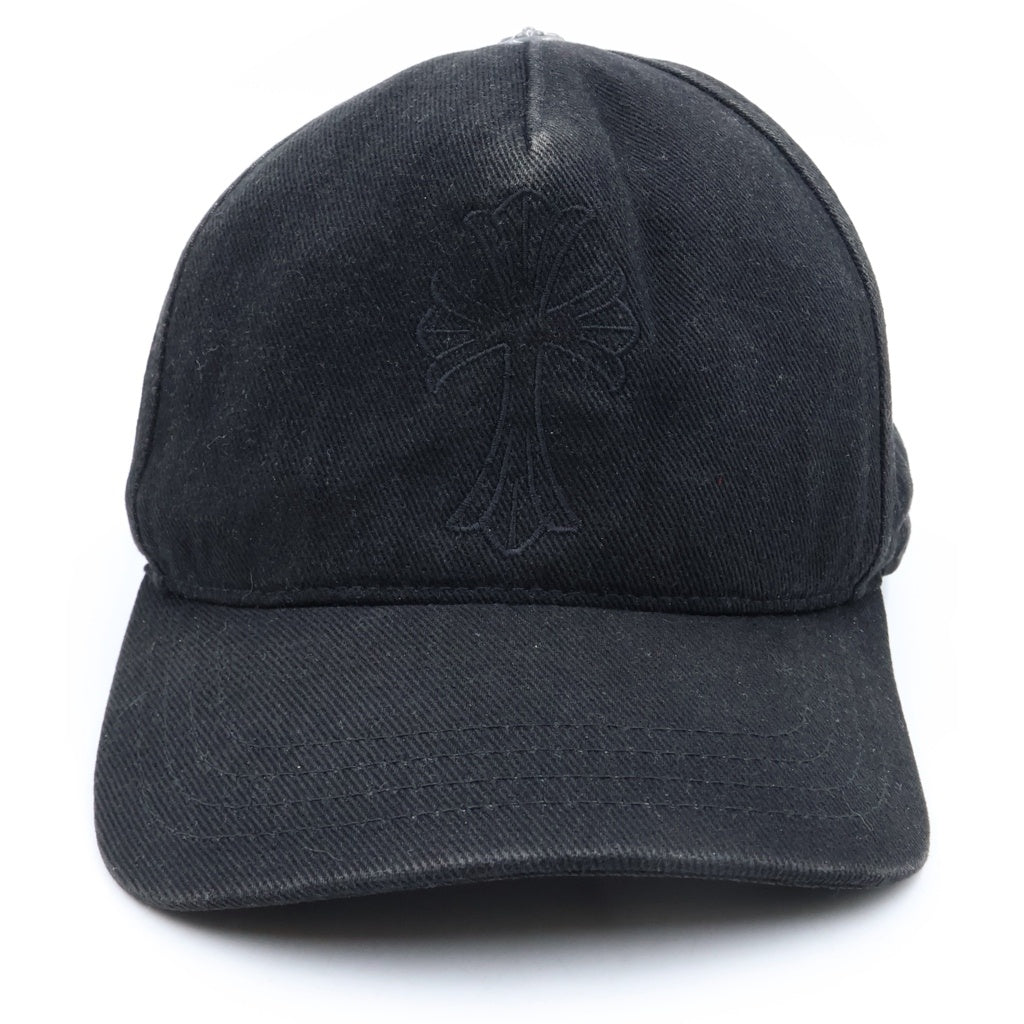 CHROME HEARTS(クロムハーツ) CHクロス デニムベースボールキャップ 帽子 ブラック