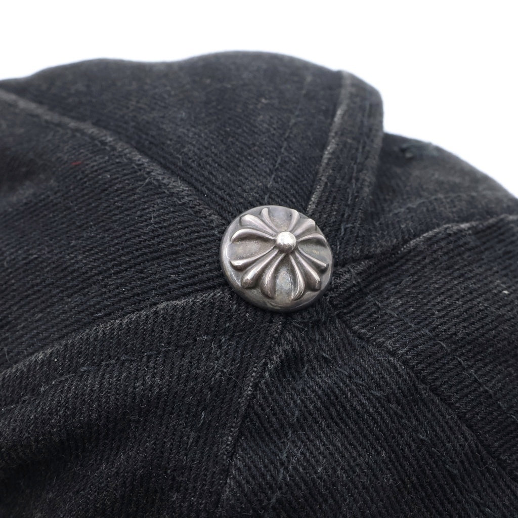 CHROME HEARTS(クロムハーツ) CHクロス デニムベースボールキャップ 帽子 ブラック