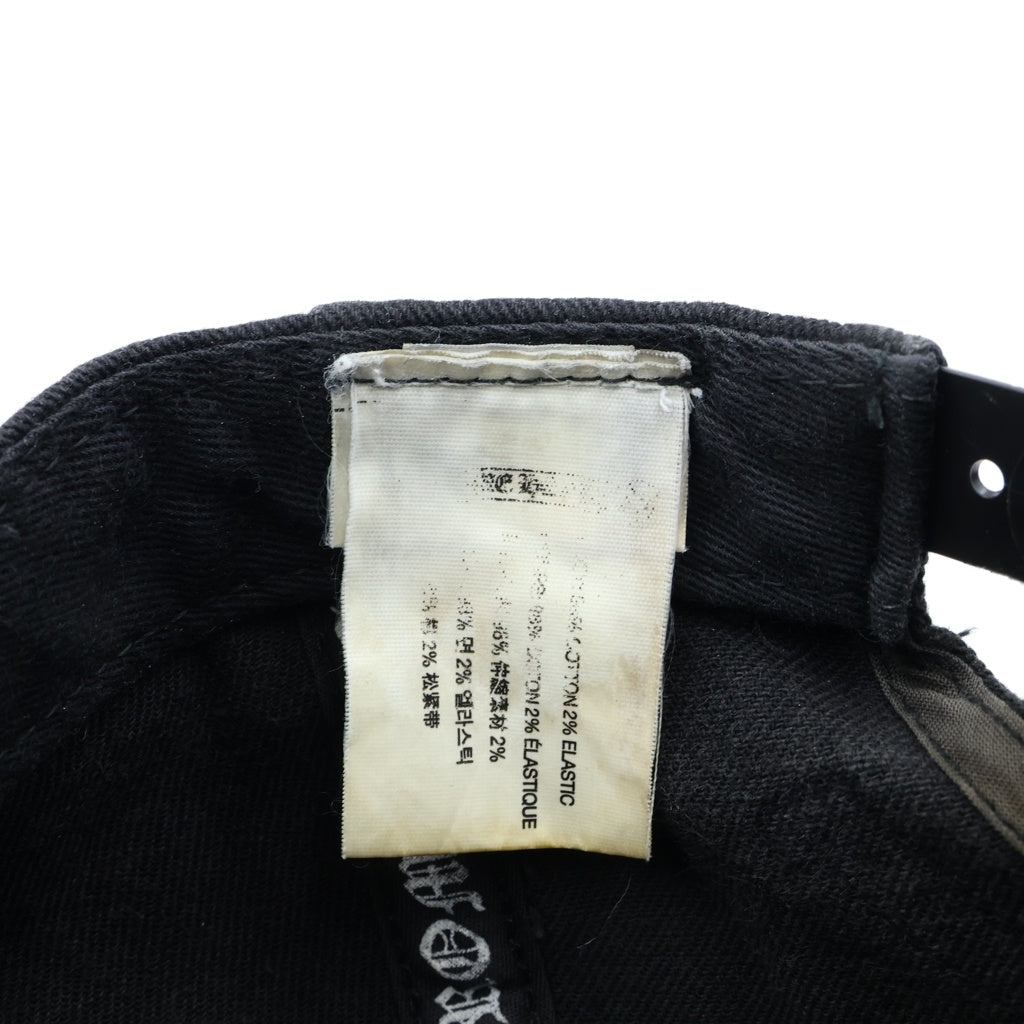 CHROME HEARTS(クロムハーツ) CHクロス デニムベースボールキャップ 帽子 ブラック