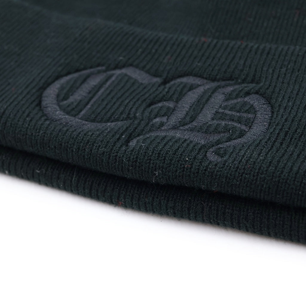CHROME HEARTS(クロムハーツ) WATCH CAP CHロゴ 刺繍 ワッチキャップ ニット 帽子 ビーニー ブラック