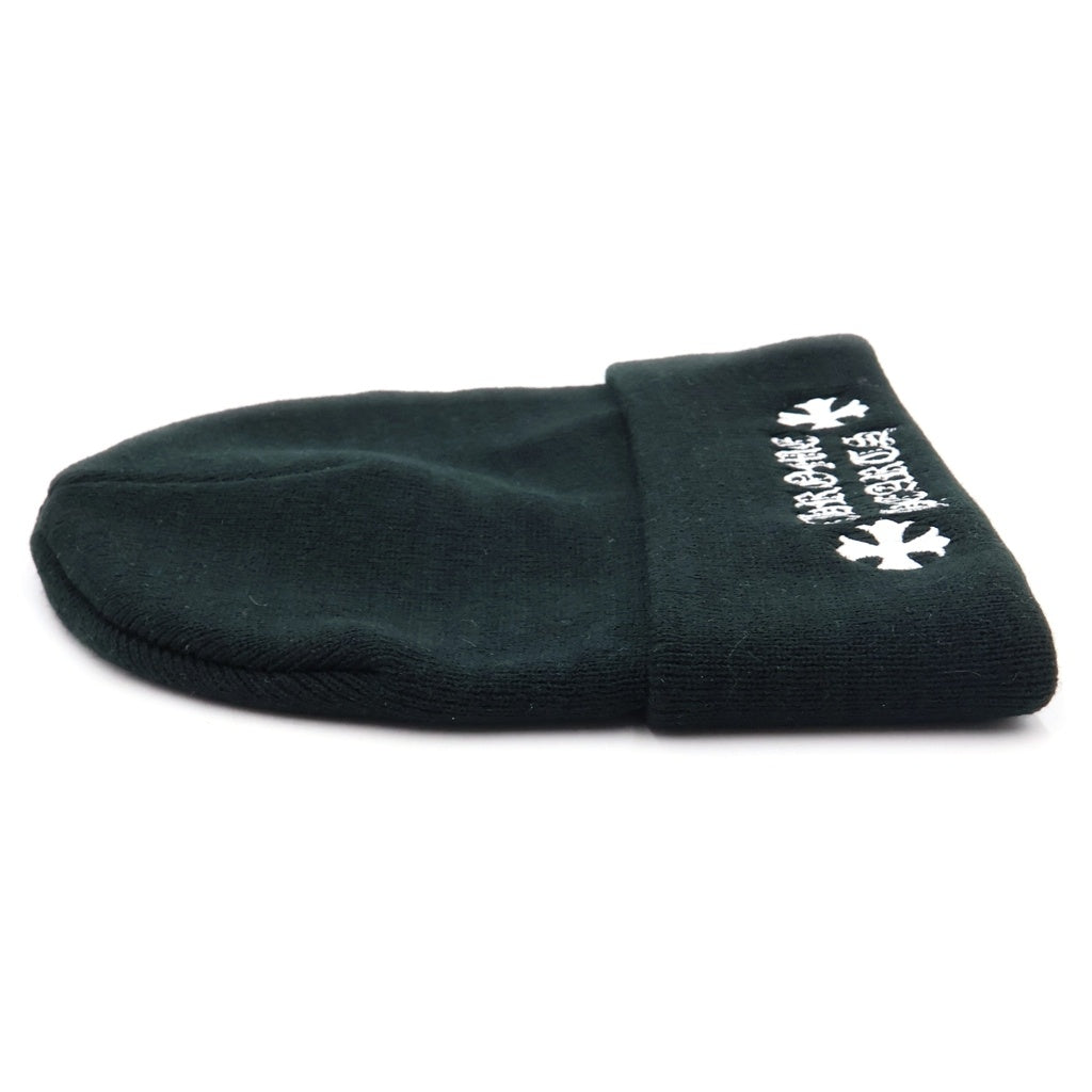 CHROME HEARTS(クロムハーツ) WATCH CAP CHプラス ロゴ刺繍 ワッチキャップ ニット 帽子 ビーニー ブラック