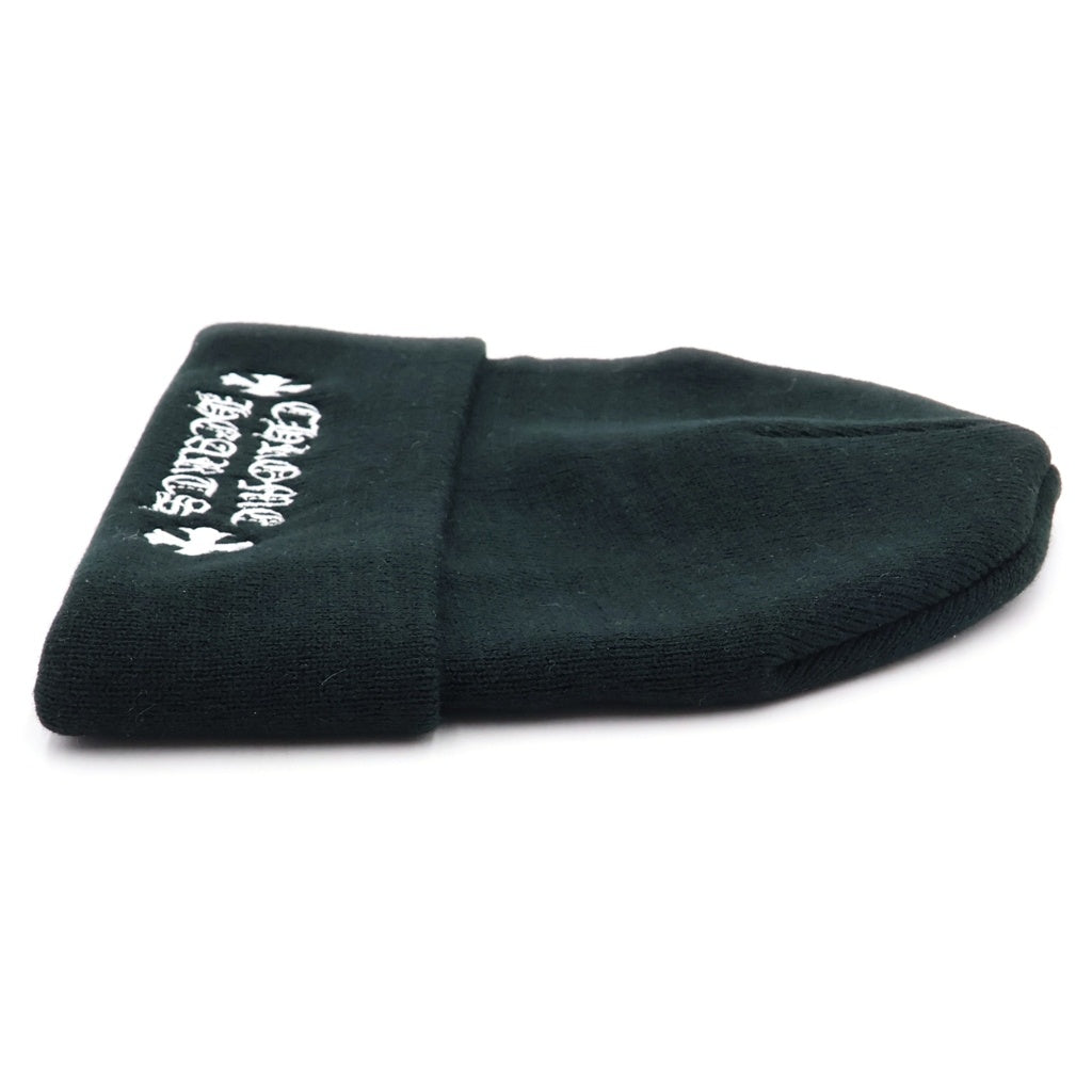 CHROME HEARTS(クロムハーツ) WATCH CAP CHプラス ロゴ刺繍 ワッチキャップ ニット 帽子 ビーニー ブラック