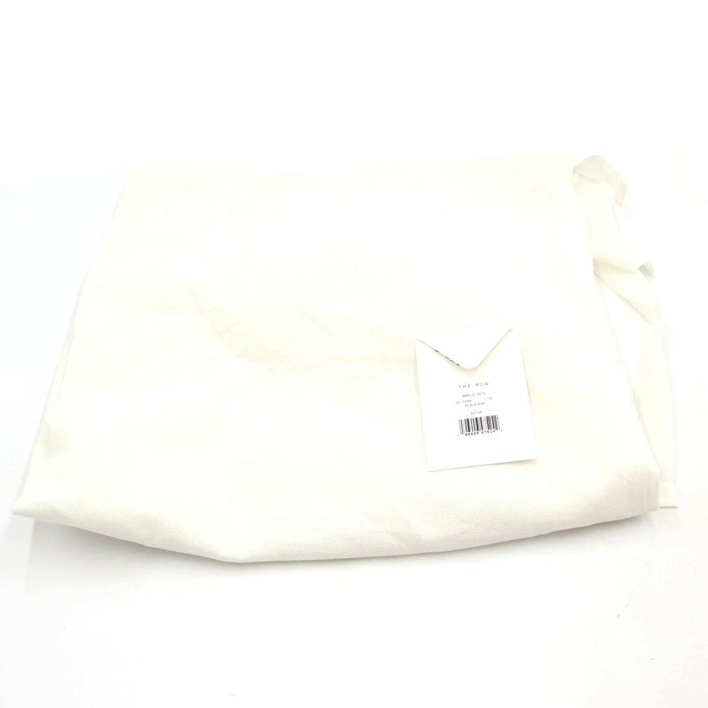 THE ROW(ザロウ) マルロ17 レザー トートバッグ シルバー金具 ブラック レディース
