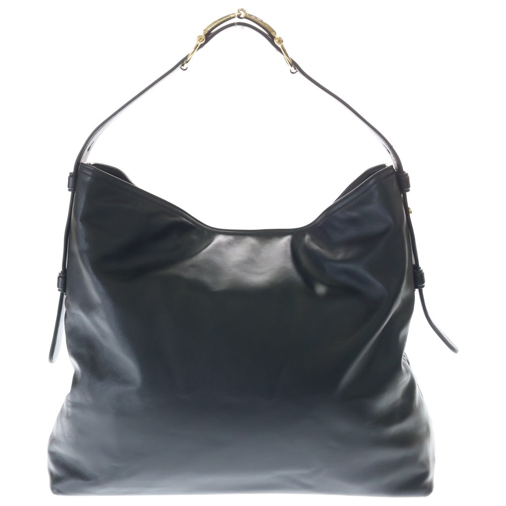 GUCCI(グッチ) ベアトリクス ラージ ワンショルダーバッグ トートバッグ ブラック レザー 850546 ゴールド金具 レディース