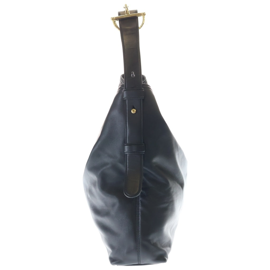 GUCCI(グッチ) ベアトリクス ラージ ワンショルダーバッグ トートバッグ ブラック レザー 850546 ゴールド金具 レディース