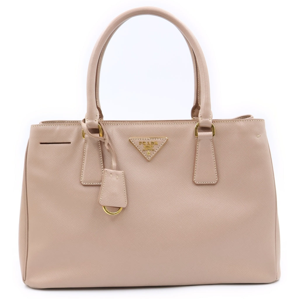 PRADA(プラダ) ガレリア 2WAYハンドバッグ ショルダーバッグ ピンクベージュ サフィアーノレザー BN1874 ゴールド金具 レディース