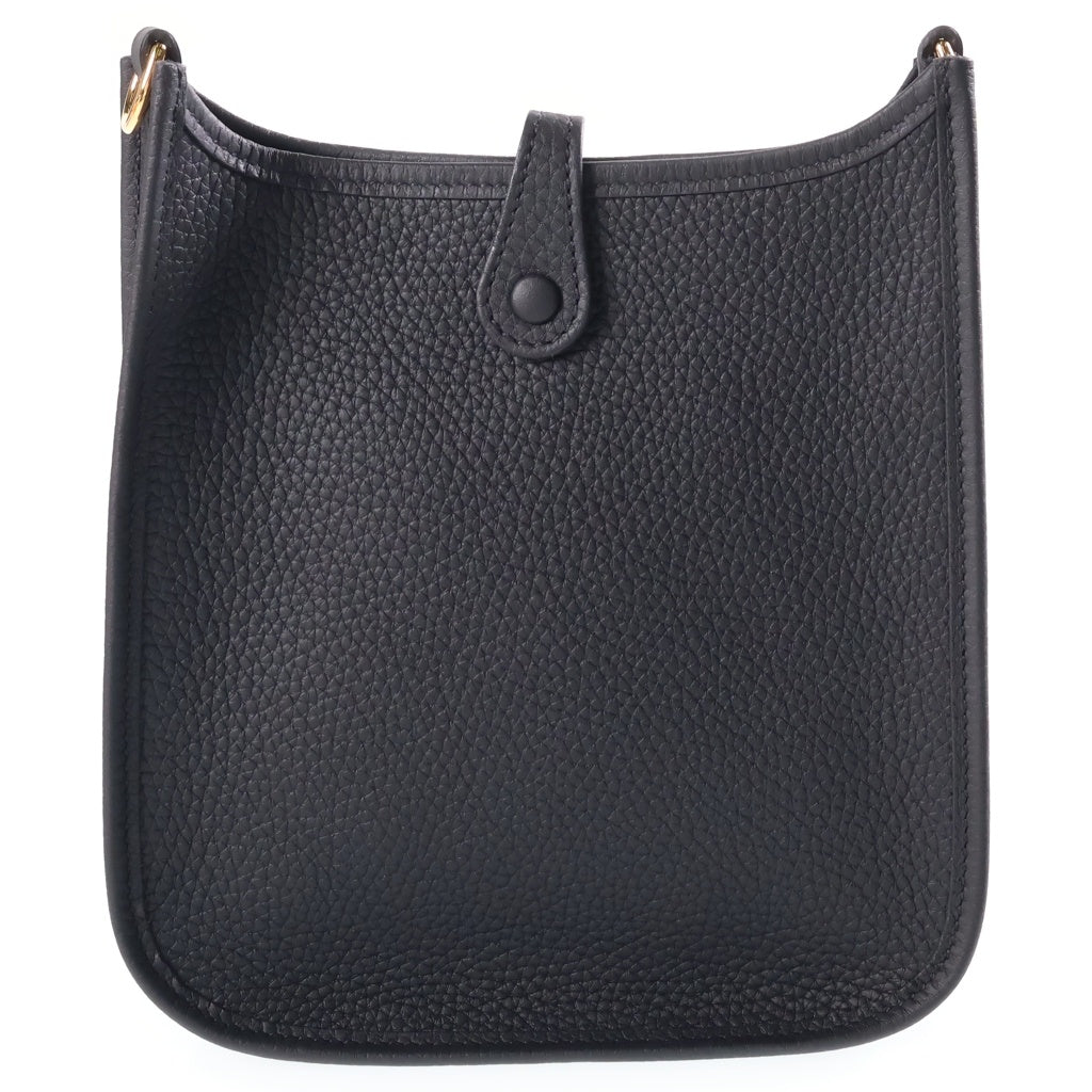 HERMES(エルメス) エヴリンTPM ショルダーバッグ ブラック トリヨン K刻印 ゴールド金具 レディース