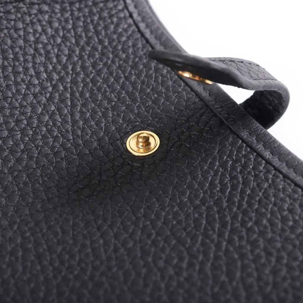 HERMES(エルメス) エヴリンTPM ショルダーバッグ ブラック トリヨン K刻印 ゴールド金具 レディース