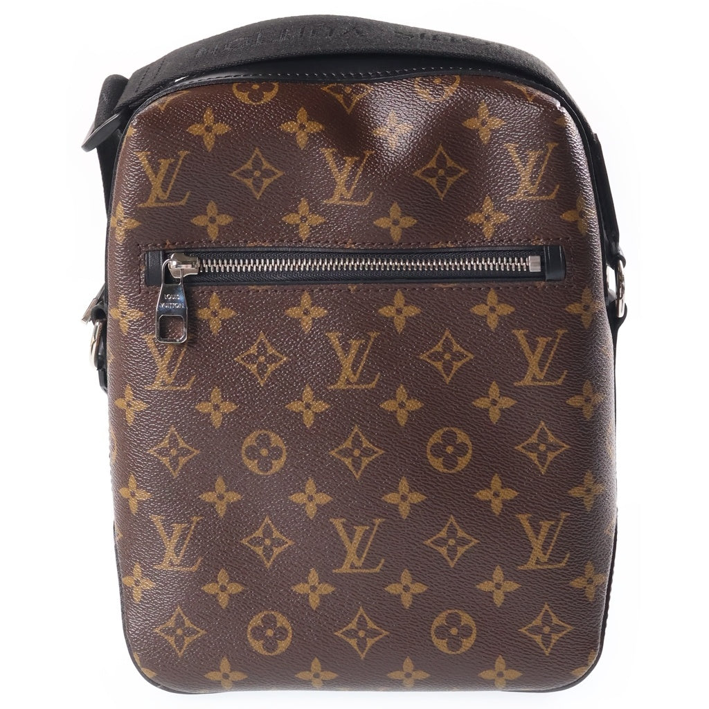 LOUIS VUITTON(ルイヴィトン) モノグラムマカサー トーレスPM ショルダーバッグ ブラウン×ブラック レザー×PVC M40635 シルバー金具 レディース