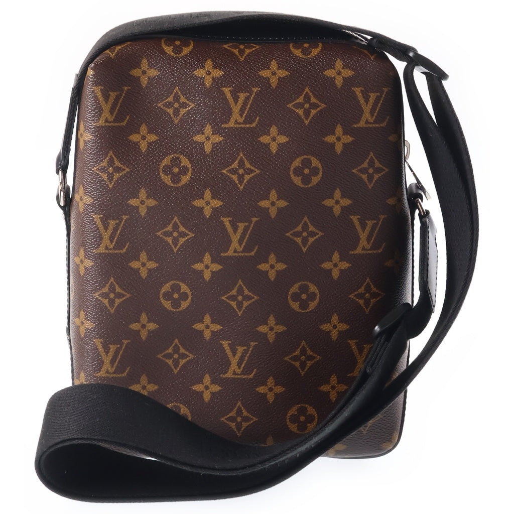 LOUIS VUITTON(ルイヴィトン) モノグラムマカサー トーレスPM ショルダーバッグ ブラウン×ブラック レザー×PVC M40635 シルバー金具 レディース