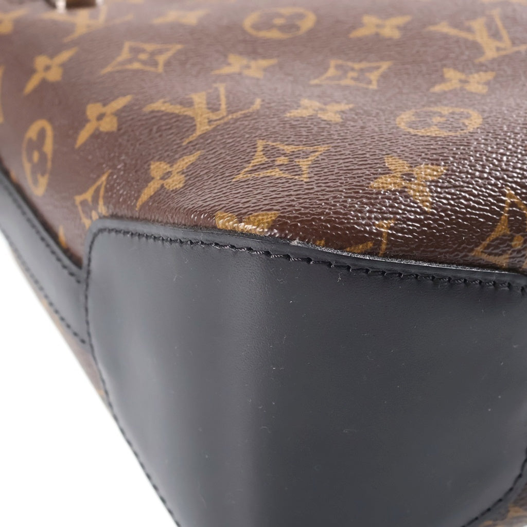 LOUIS VUITTON(ルイヴィトン) モノグラムマカサー トーレスPM ショルダーバッグ ブラウン×ブラック レザー×PVC M40635 シルバー金具 レディース