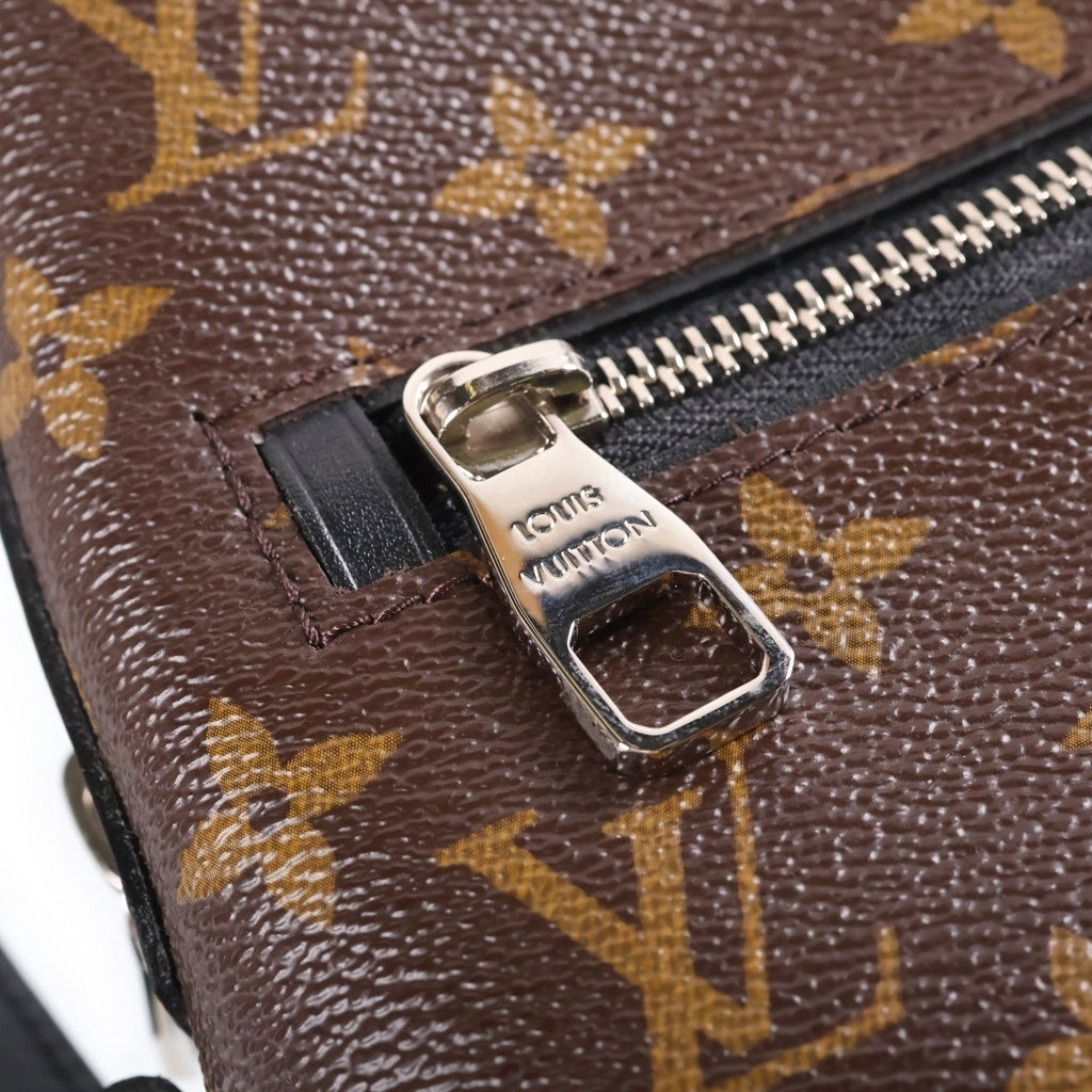 LOUIS VUITTON(ルイヴィトン) モノグラムマカサー トーレスPM ショルダーバッグ ブラウン×ブラック レザー×PVC M40635 シルバー金具 レディース