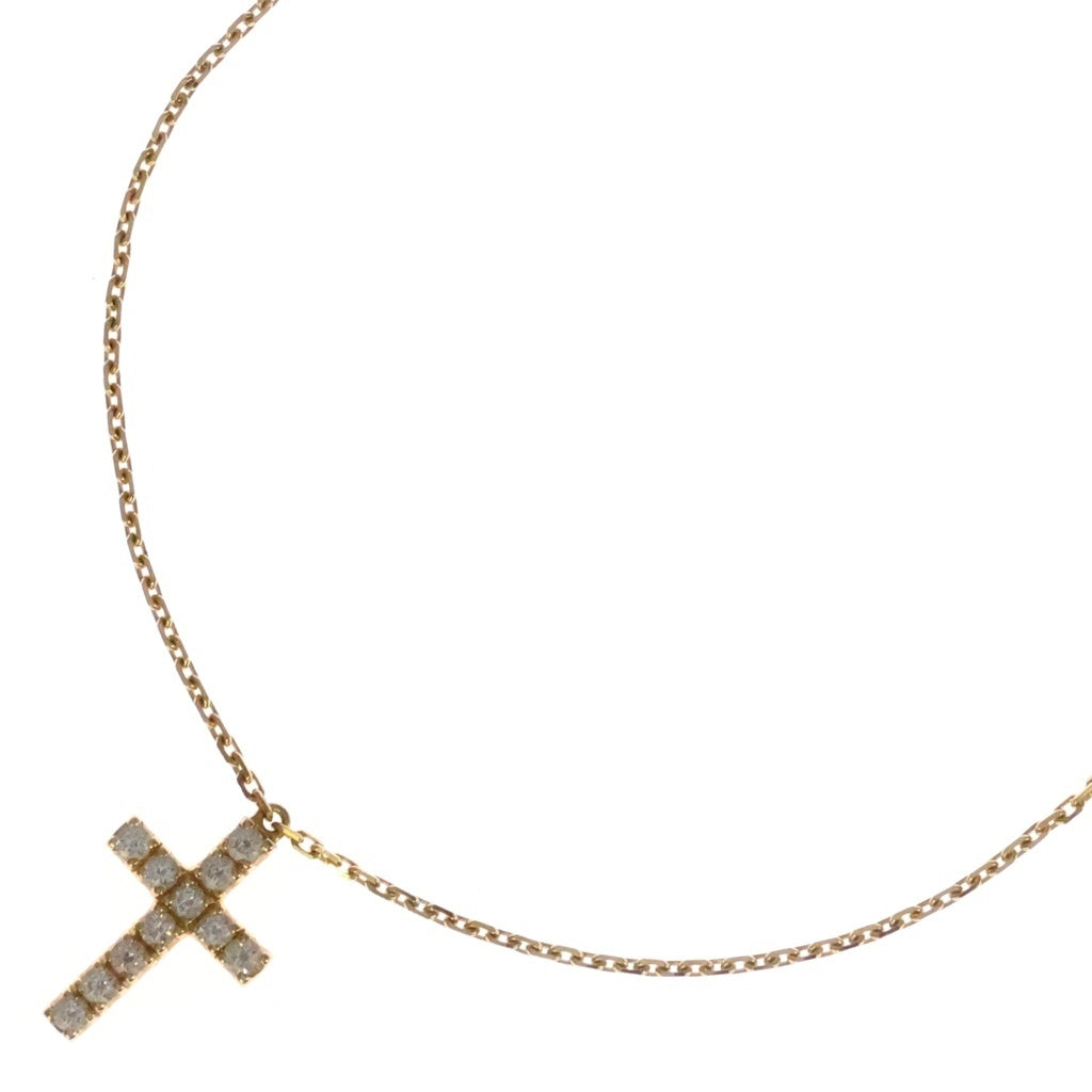 Cartier(カルティエ) シンボルクロス ダイヤモンド Au750 K18PG ネックレス ペンダント ピンクゴールド レディース