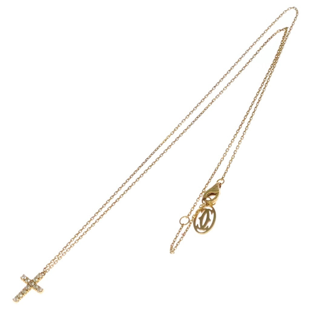 Cartier(カルティエ) シンボルクロス ダイヤモンド Au750 K18PG ネックレス ペンダント ピンクゴールド レディース