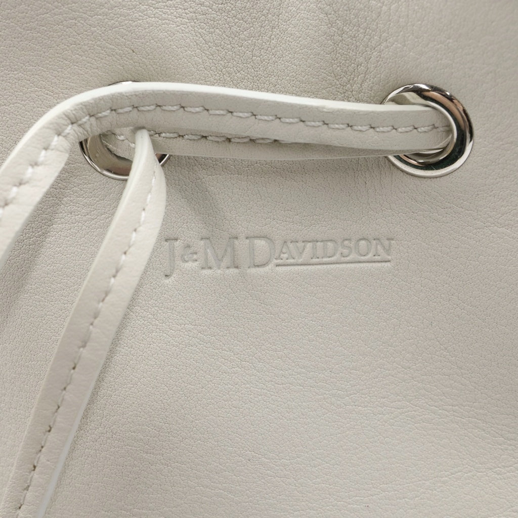 J&M DAVIDSON(ジェイアンドエムデヴィッドソン) カーニバル フリンジ 2WAYハンドバッグ ショルダーバッグ チェーンバッグ ホワイト レザー シルバー金具 レディース