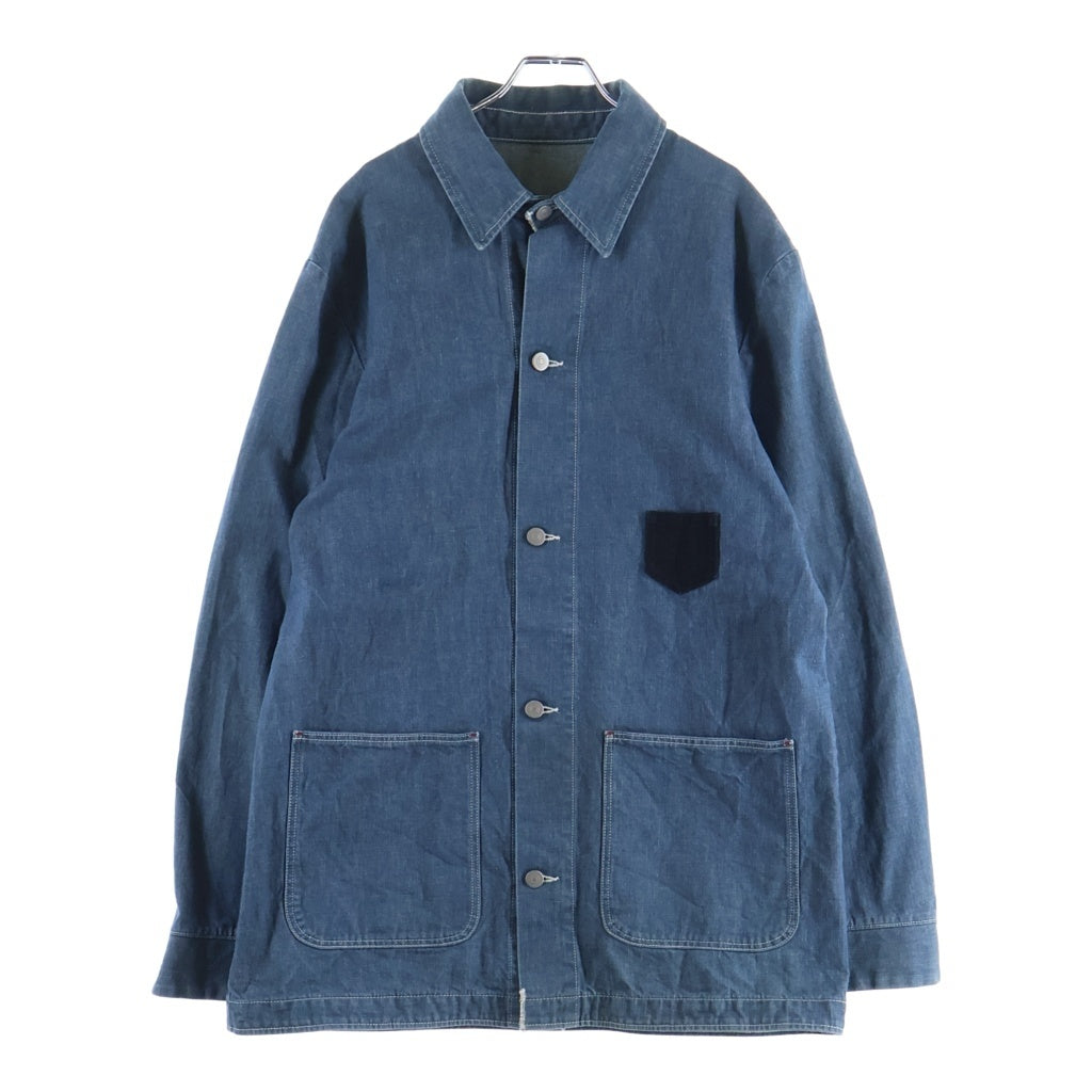 Maison Margiela(メゾンマルジェラ) 21AW ウォッシュド デニム カバーオール ジャケット インディゴ S50AM0539 S30774