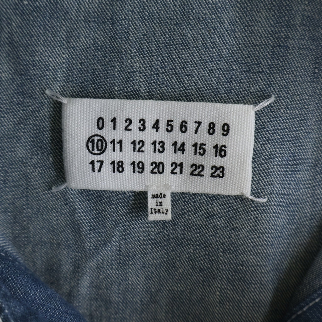Maison Margiela(メゾンマルジェラ) 21AW ウォッシュド デニム カバーオール ジャケット インディゴ S50AM0539 S30774