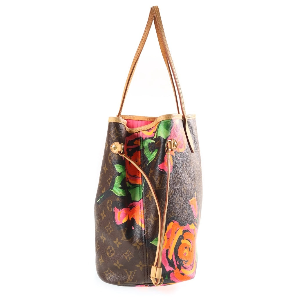 LOUIS VUITTON(ルイヴィトン) モノグラム ローズ ネヴァーフルMM ハンドバッグ トートバッグ ブラウン PVC×レザー M48613 レディース