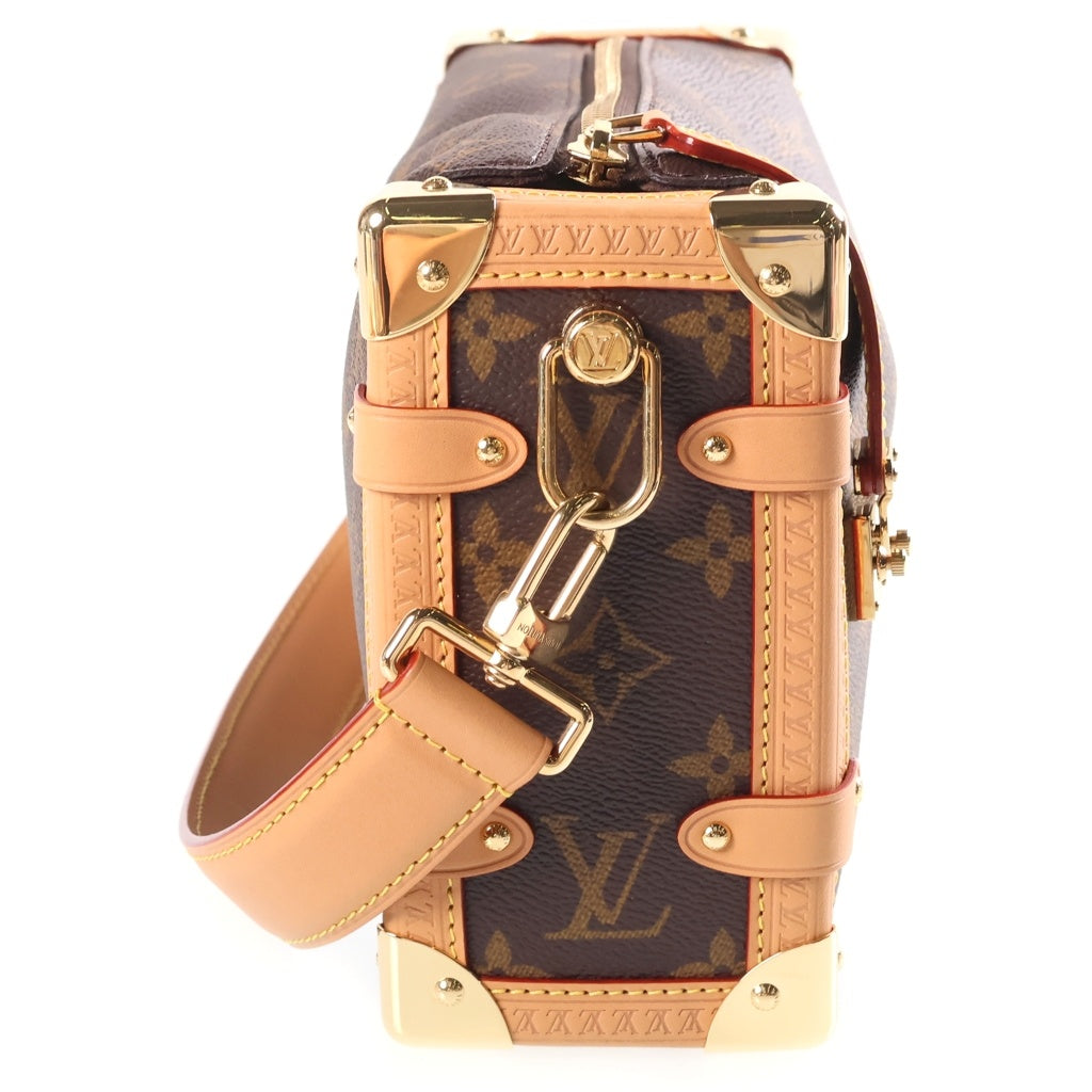 LOUIS VUITTON(ルイヴィトン) モノグラム サイドトランクMM 2WAY ショルダーバッグ ハンドバッグ ブラウン PVC×レザー M46815 レディース
