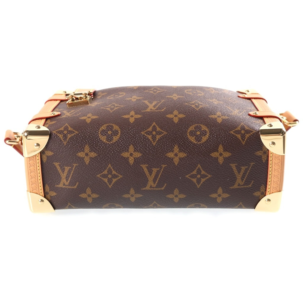 LOUIS VUITTON(ルイヴィトン) モノグラム サイドトランクMM 2WAY ショルダーバッグ ハンドバッグ ブラウン PVC×レザー M46815 レディース
