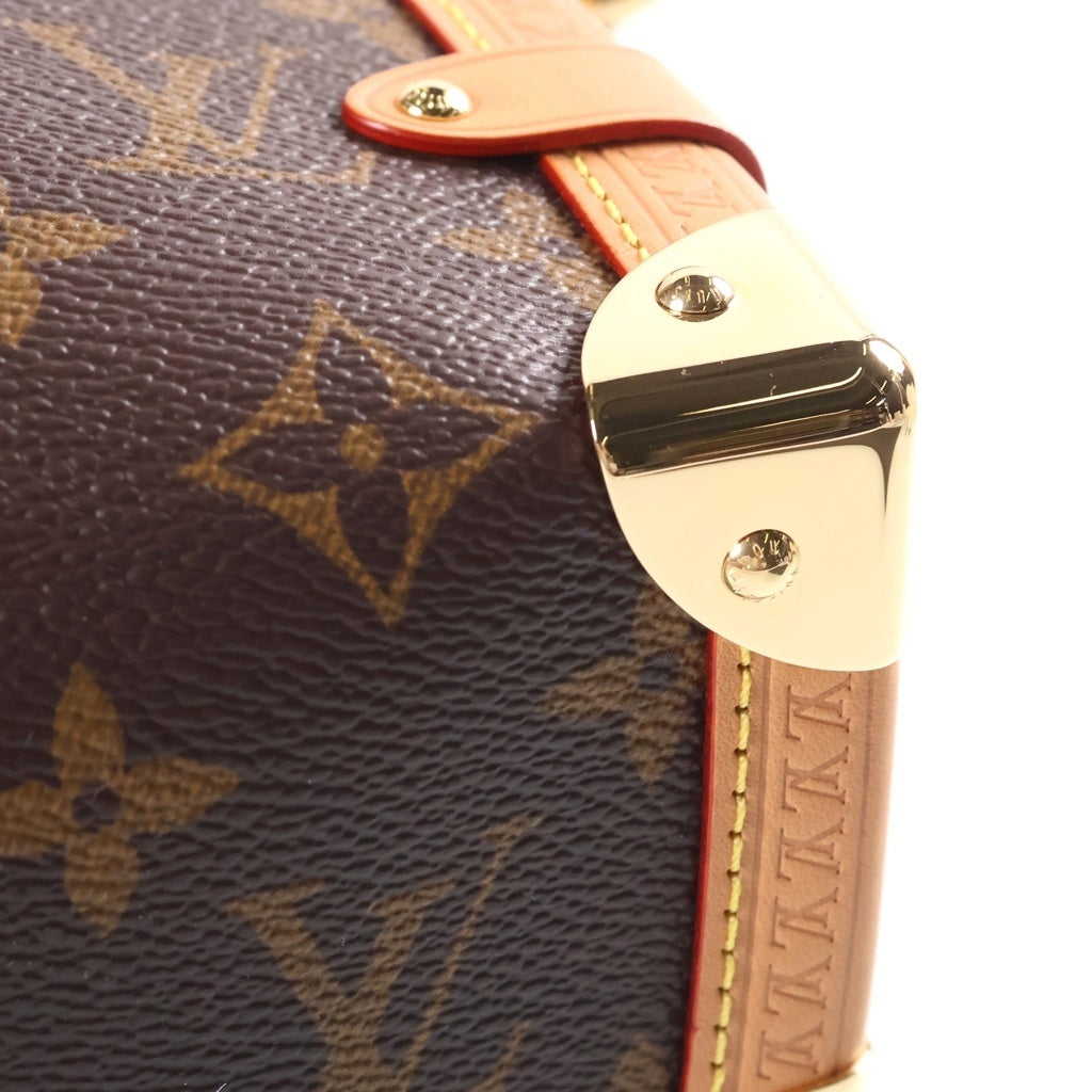 LOUIS VUITTON(ルイヴィトン) モノグラム サイドトランクMM 2WAY ショルダーバッグ ハンドバッグ ブラウン PVC×レザー M46815 レディース