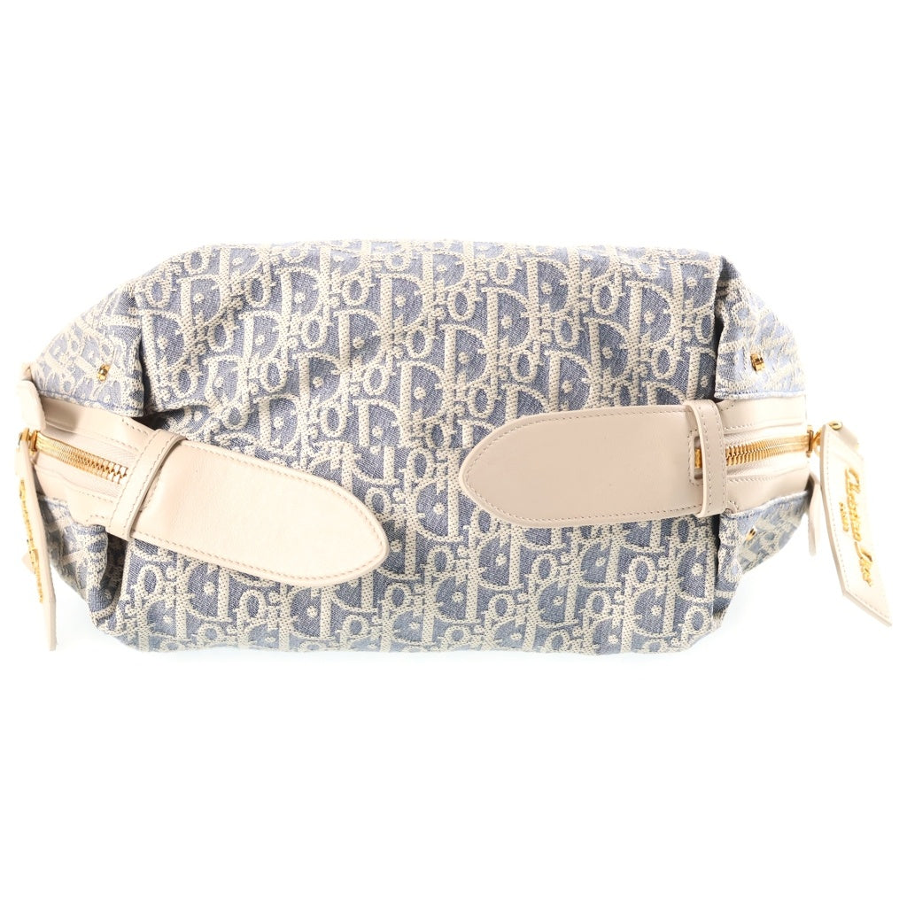 Christian Dior(クリスチャンディオール) D-Journey バッグ スモール ショルダーバッグ ブルー系 キャンバス×レザー レディース