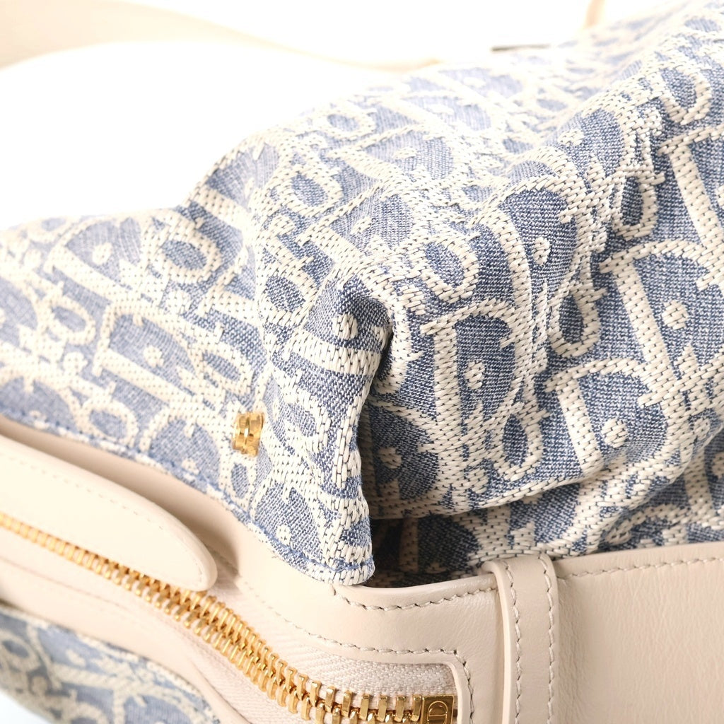 Christian Dior(クリスチャンディオール) D-Journey バッグ スモール ショルダーバッグ ブルー系 キャンバス×レザー レディース