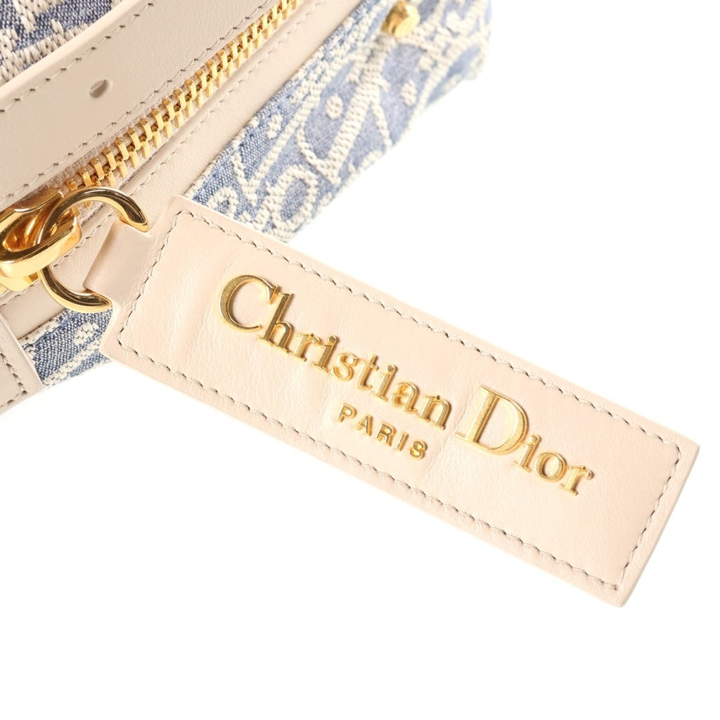 Christian Dior(クリスチャンディオール) D-Journey バッグ スモール ショルダーバッグ ブルー系 キャンバス×レザー レディース