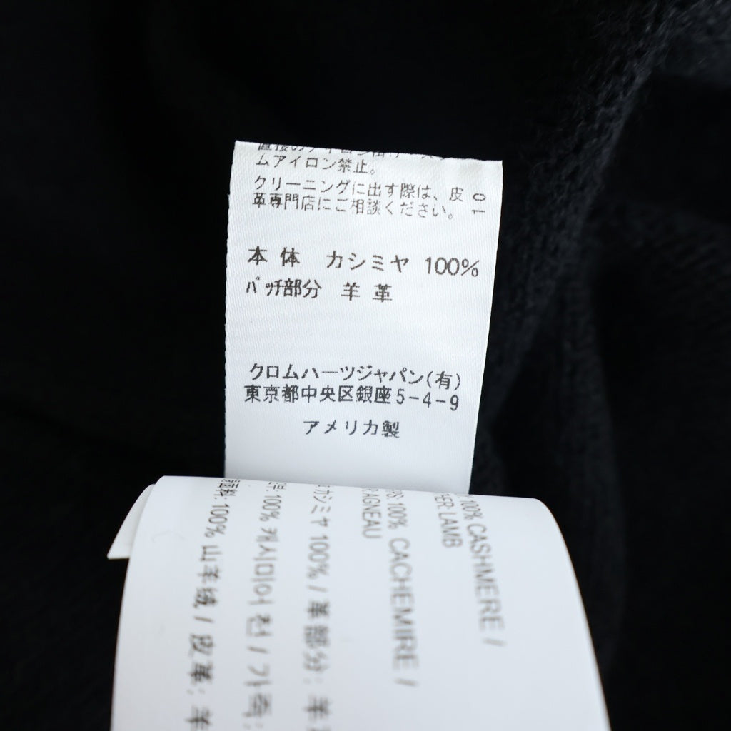 CHROME HEARTS(クロムハーツ) CHパッチ パーカー 長袖ニット ブラック カシミヤ