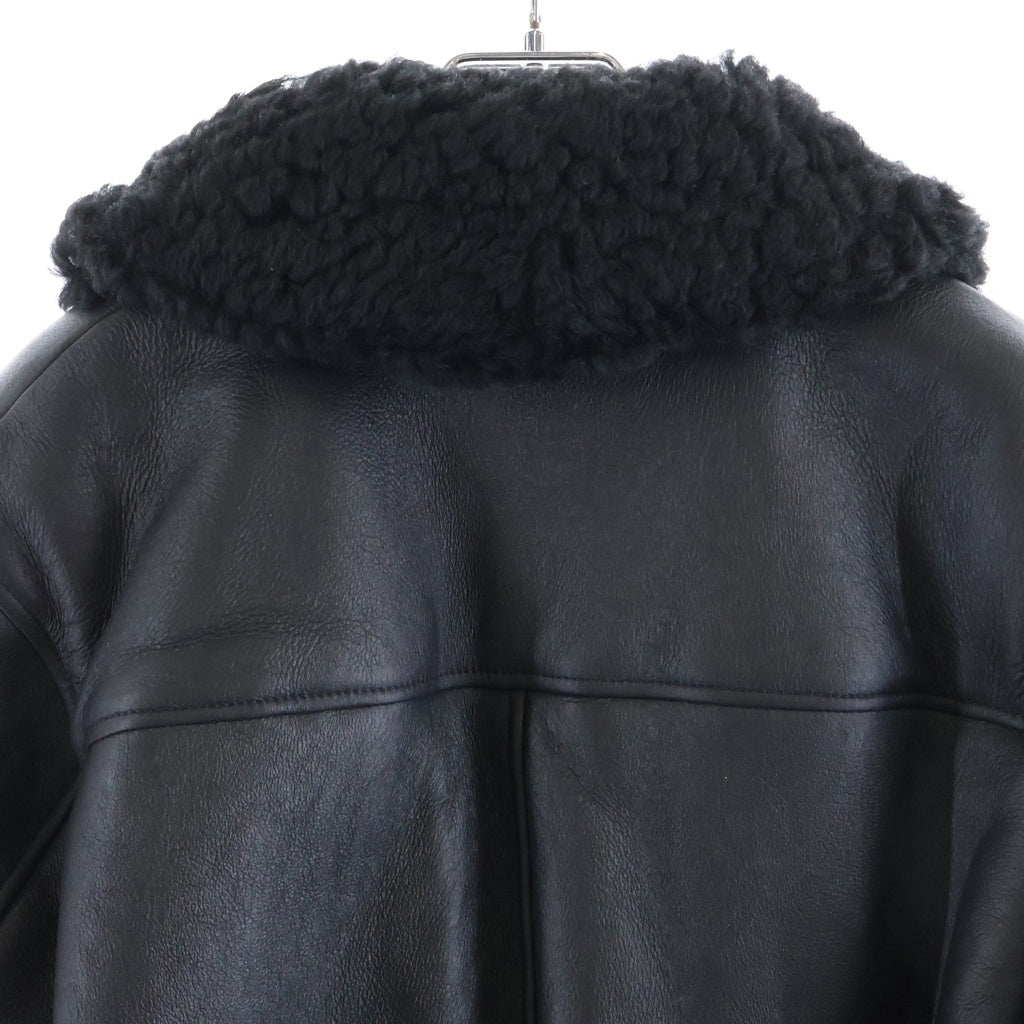 CHANEL(シャネル) ココマーク シアリング ムートン ショート ジャケット ブルゾン ブラック レディース P80305C72647