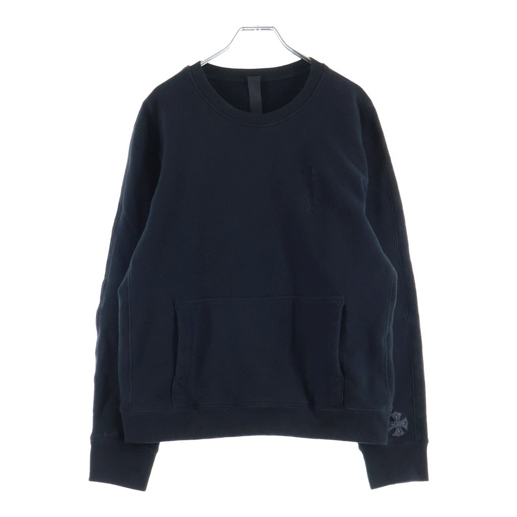 CHROME HEARTS(クロムハーツ) Y Not Crewneck SWEAT ワイノット クロスパッチ クルーネック プルオーバー スウェットトレーナー ブラック