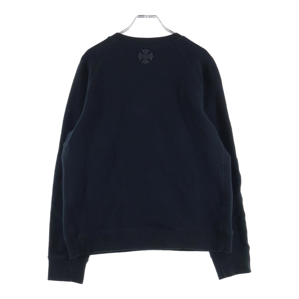 CHROME HEARTS(クロムハーツ) Y Not Crewneck SWEAT ワイノット クロスパッチ クルーネック プルオーバー スウェットトレーナー ブラック