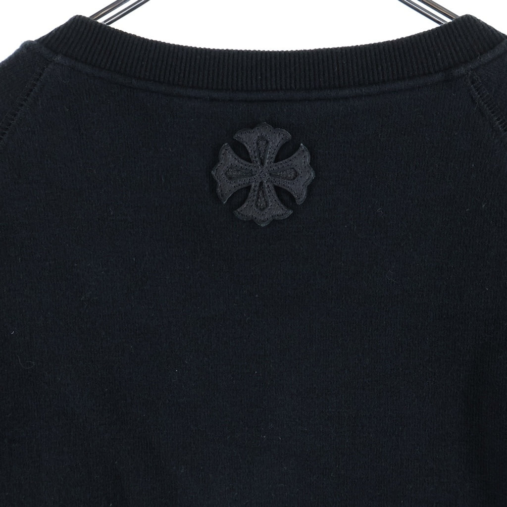 CHROME HEARTS(クロムハーツ) Y Not Crewneck SWEAT ワイノット クロスパッチ クルーネック プルオーバー スウェットトレーナー ブラック