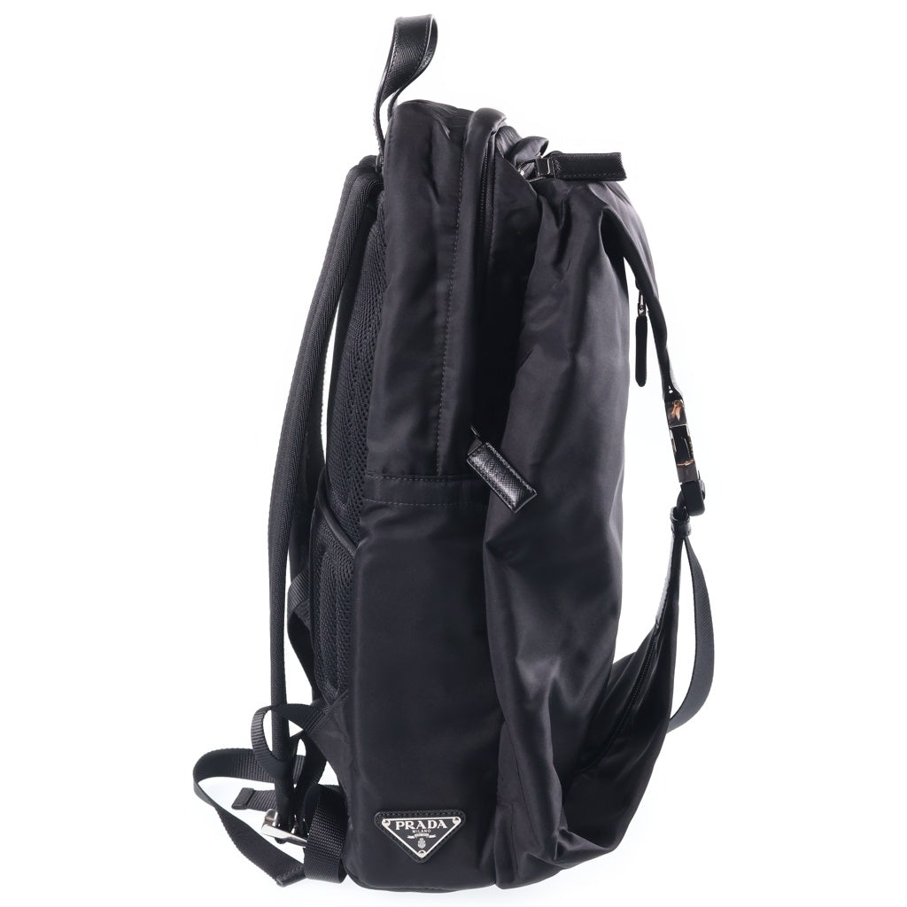 PRADA(プラダ) リナイロン バッグパック リュックサック ブラック 2VZ028 シルバー金具