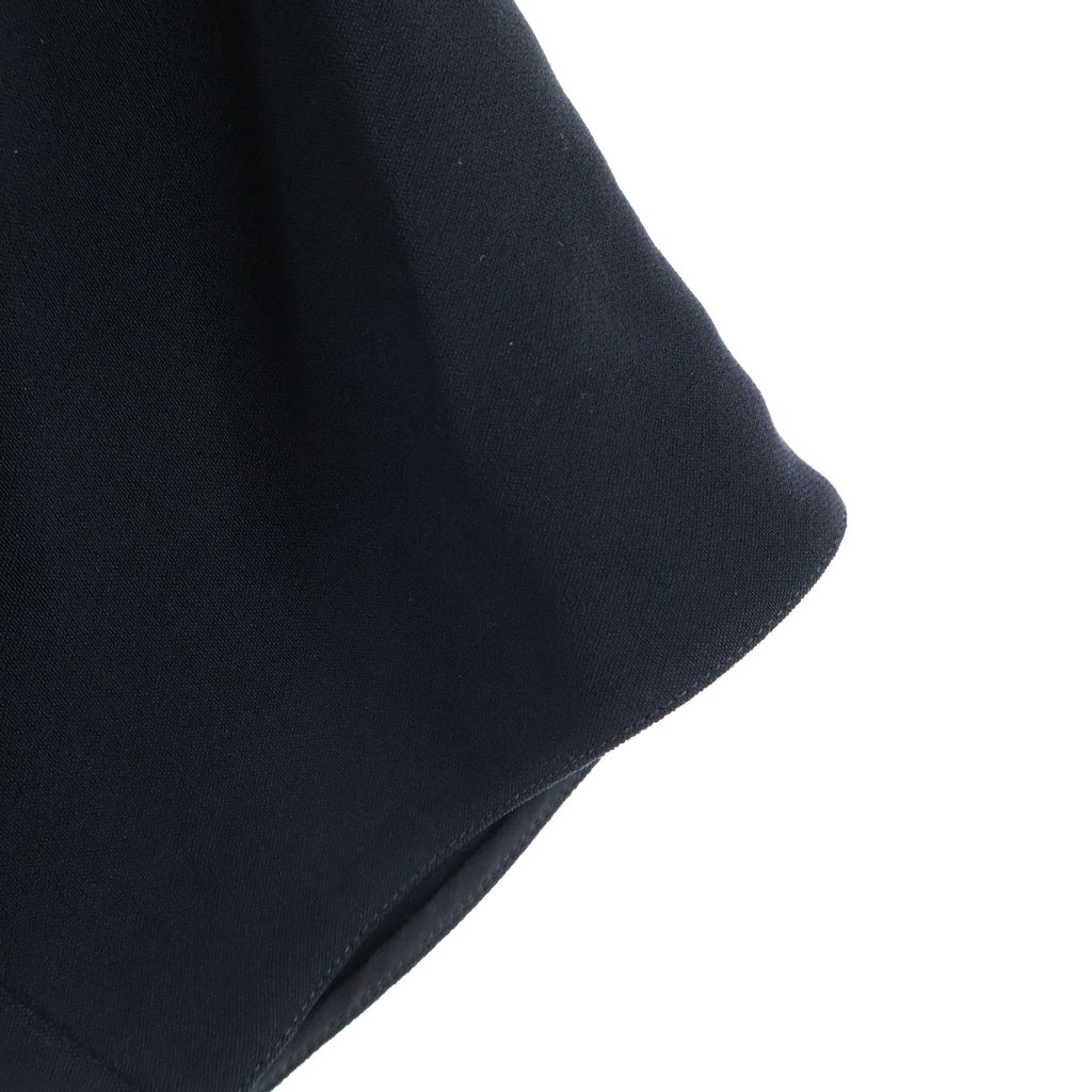 CELINE(セリーヌ) 26SS WRAP DRESS ラップドレス キャディ ゴールドチャーム装飾 半袖ワンピース レーヨン ブラック RR0K80T25.38NO レディース