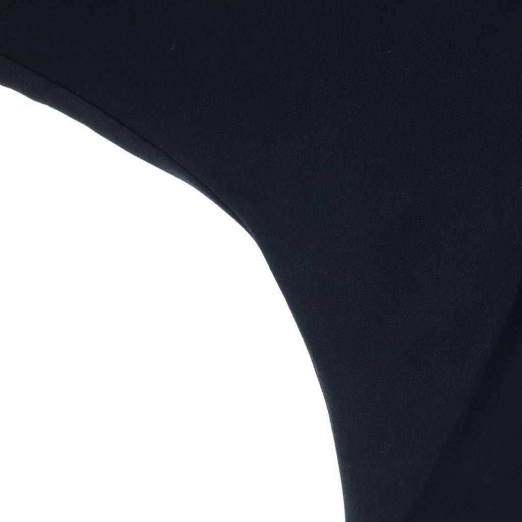 CELINE(セリーヌ) 26SS WRAP DRESS ラップドレス キャディ ゴールドチャーム装飾 半袖ワンピース レーヨン ブラック RR0K80T25.38NO レディース