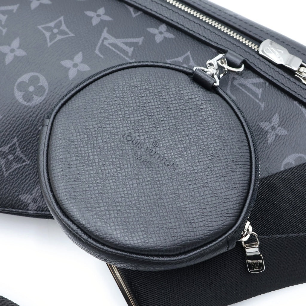 LOUIS VUITTON(ルイヴィトン) モノグラムエクリプス デュオ・スリングバッグ ショルダーバッグ ボディバッグ ブラック M30936 レディース