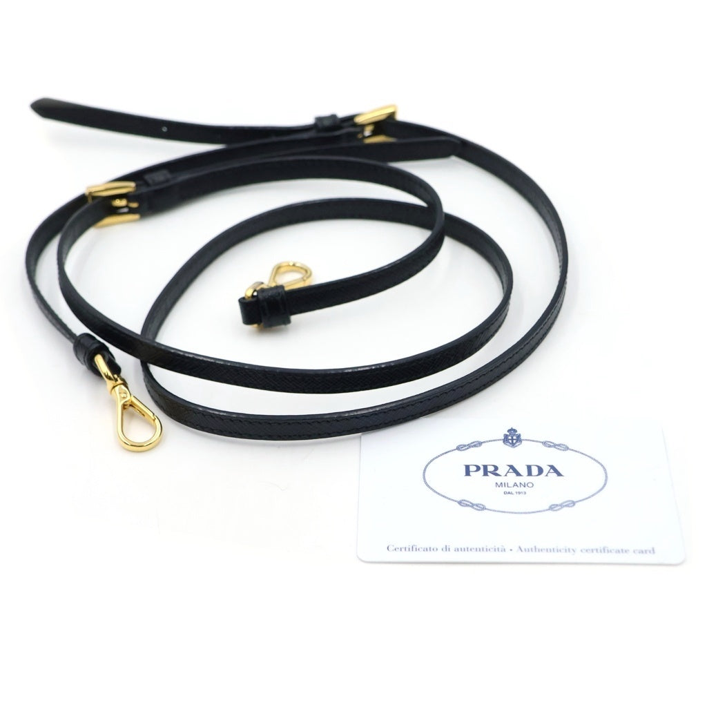 PRADA(プラダ) Re-Nylon トライアングルロゴ デュエット ハンド バケット ショルダーバッグ 巾着 ナイロン ブラック 1BH038 レディース