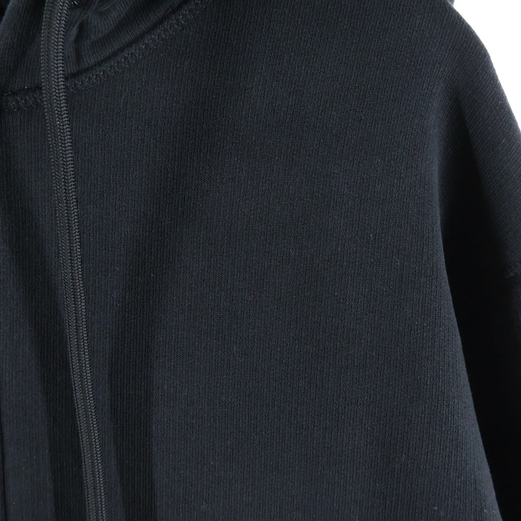 MONCLER(モンクレール) HOODIE ZIP 袖ロゴ ジップアップパーカー フーディー コットン ブラック H20928G00010 809KX