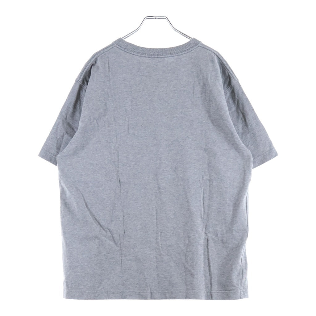 DIOR(ディオール) フロントロゴ刺繍 コットン半袖Tシャツ カットソー グレー 343J696C0554