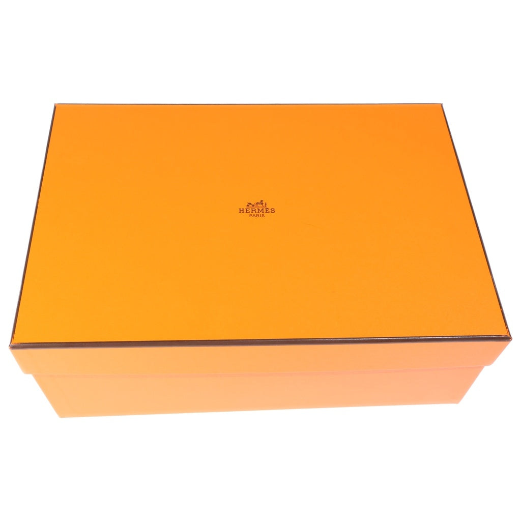 HERMES(エルメス) シプレ Hロゴ レザー サンダル フラットサンダル シューズ #37.5 ブラック レディース