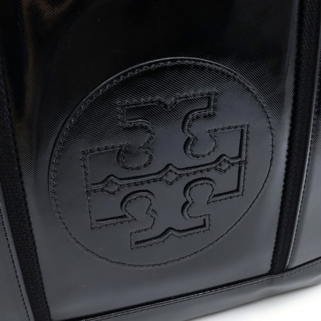 TORY BURCH(トリー バーチ) ロゴトートバッグ ハンドバッグ ブラック パテント