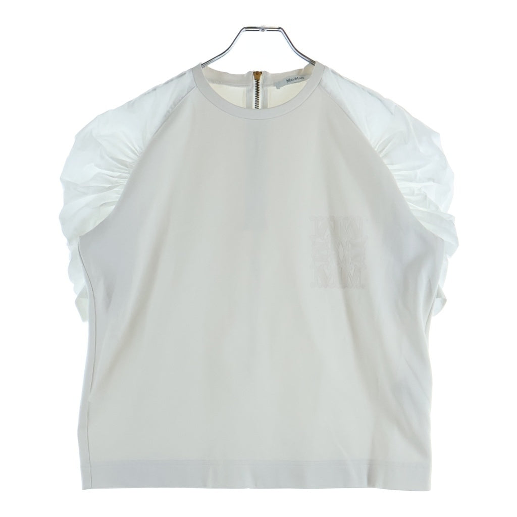 Max Mara(マックスマーラ) MANTIDE マンティデ テクニカル ジャージーTシャツ カットソー ホワイト 2511941022 6 50 レディース