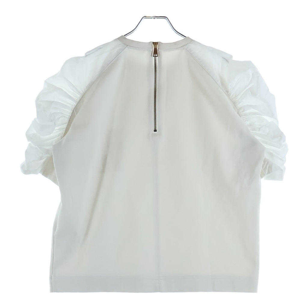 Max Mara(マックスマーラ) MANTIDE マンティデ テクニカル ジャージーTシャツ カットソー ホワイト 2511941022 6 50 レディース