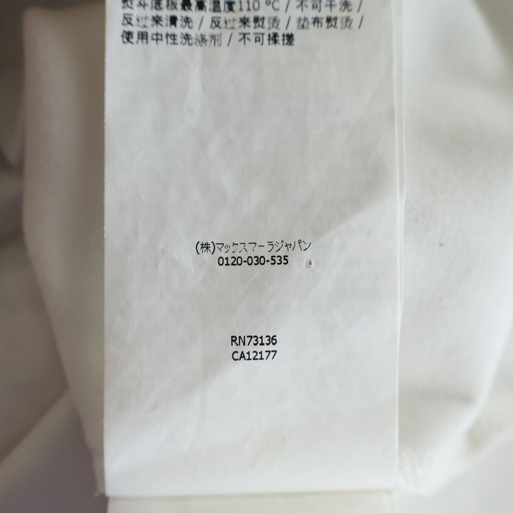 Max Mara(マックスマーラ) MANTIDE マンティデ テクニカル ジャージーTシャツ カットソー ホワイト 2511941022 6 50 レディース