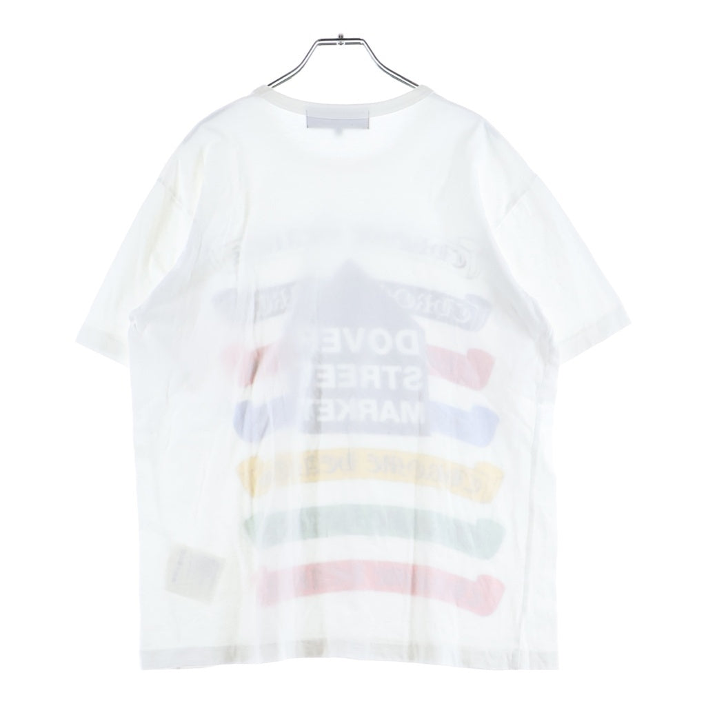 CHROME HEARTS(クロムハーツ) ×COMME des GARCONS 18AW DSMG別注 Rainbow Logo Tee レインボーロゴ 半袖Tシャツ カットソー ホワイト ZB-T001