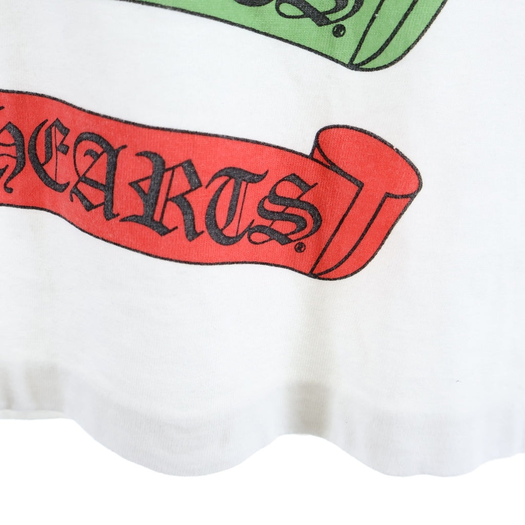 CHROME HEARTS(クロムハーツ) ×COMME des GARCONS 18AW DSMG別注 Rainbow Logo Tee レインボーロゴ 半袖Tシャツ カットソー ホワイト ZB-T001
