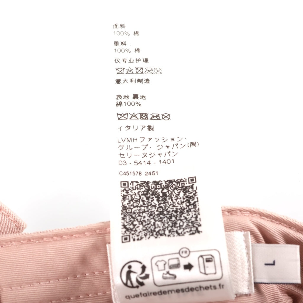 CELINE(セリーヌ) トリオンフ ベースボール キャップ コットン ピンク レディース